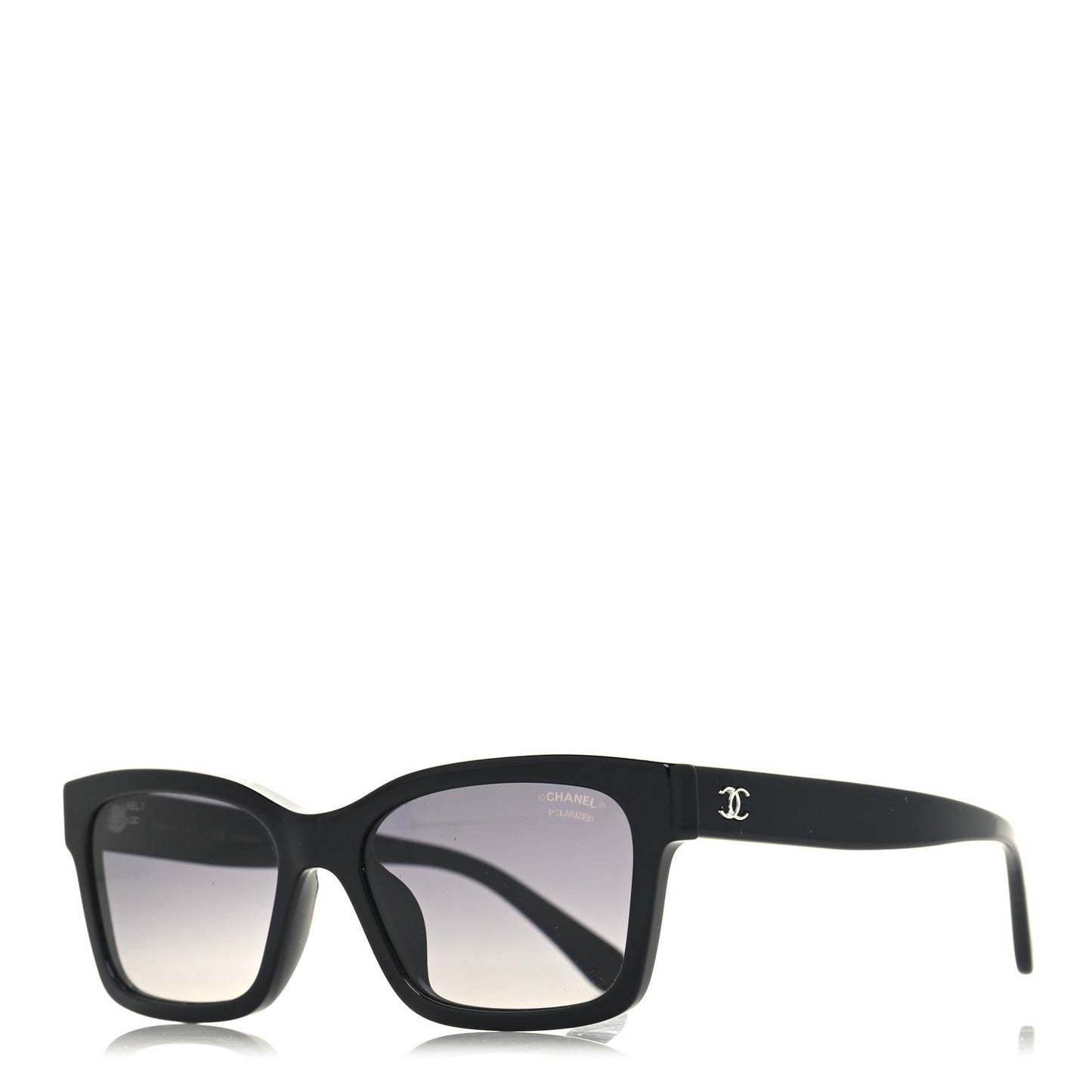 Acetate Polarized Square Sunglasses 5417 Black