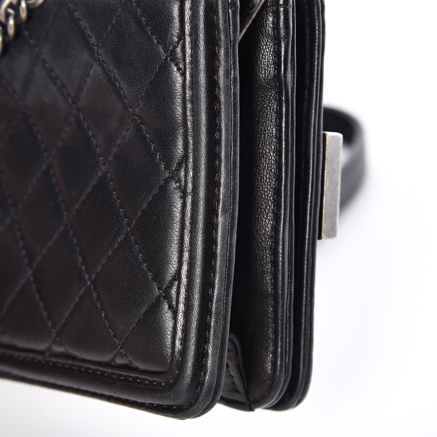 Chanel Plexiglass Lambskin Mini Boy Brick Flap Black 11 of 12