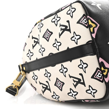 Louis Vuitton Monogram Giant Wild At Heart Keepall Bandouliere 45 Black 7 of 8