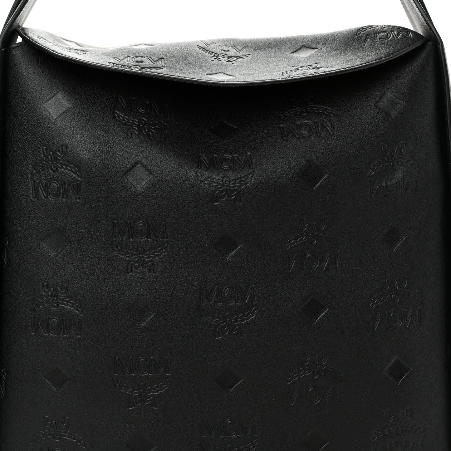 Calfskin Ottomar Monogram Large Aren Flap Hobo Black