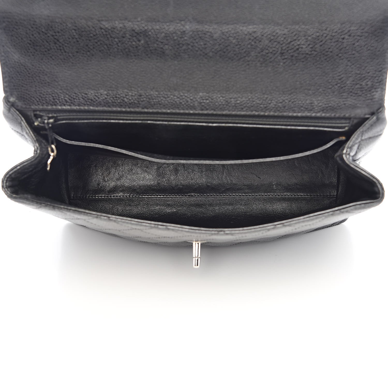 Chanel Caviar Quilted Jumbo Kelly Flap Black 5 of 18