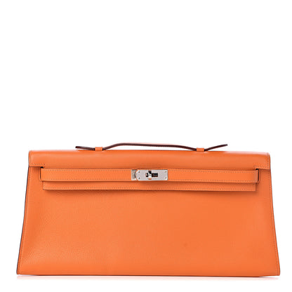 Hermes Swift Kelly Longue Clutch Pochette Orange 1 of 29