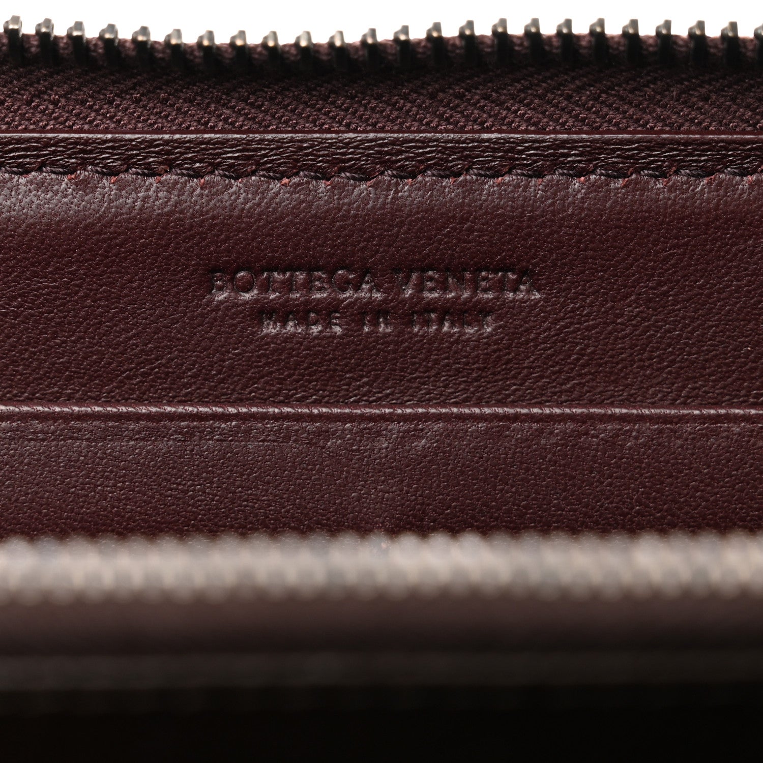 Bottega Veneta Nappa Intrecciato Zip Around Wallet Aubergine 6 of 11