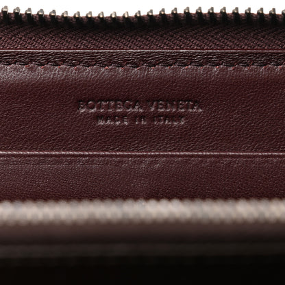 Bottega Veneta Nappa Intrecciato Zip Around Wallet Aubergine 6 of 11