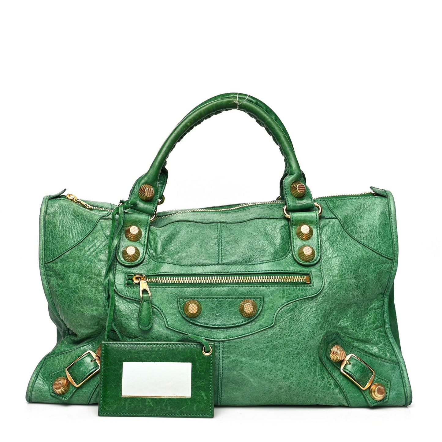Agneau Giant 21 Gold Hardware Work Vert Gazon