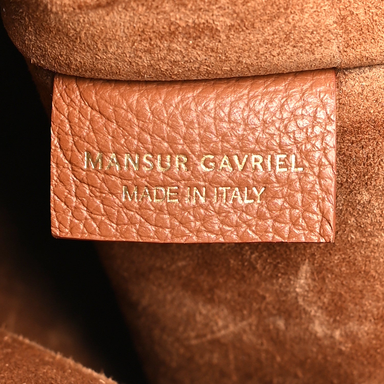 Mansur Gavriel Pebbled Calfskin Soft Bucket Bag Camello 6 of 9