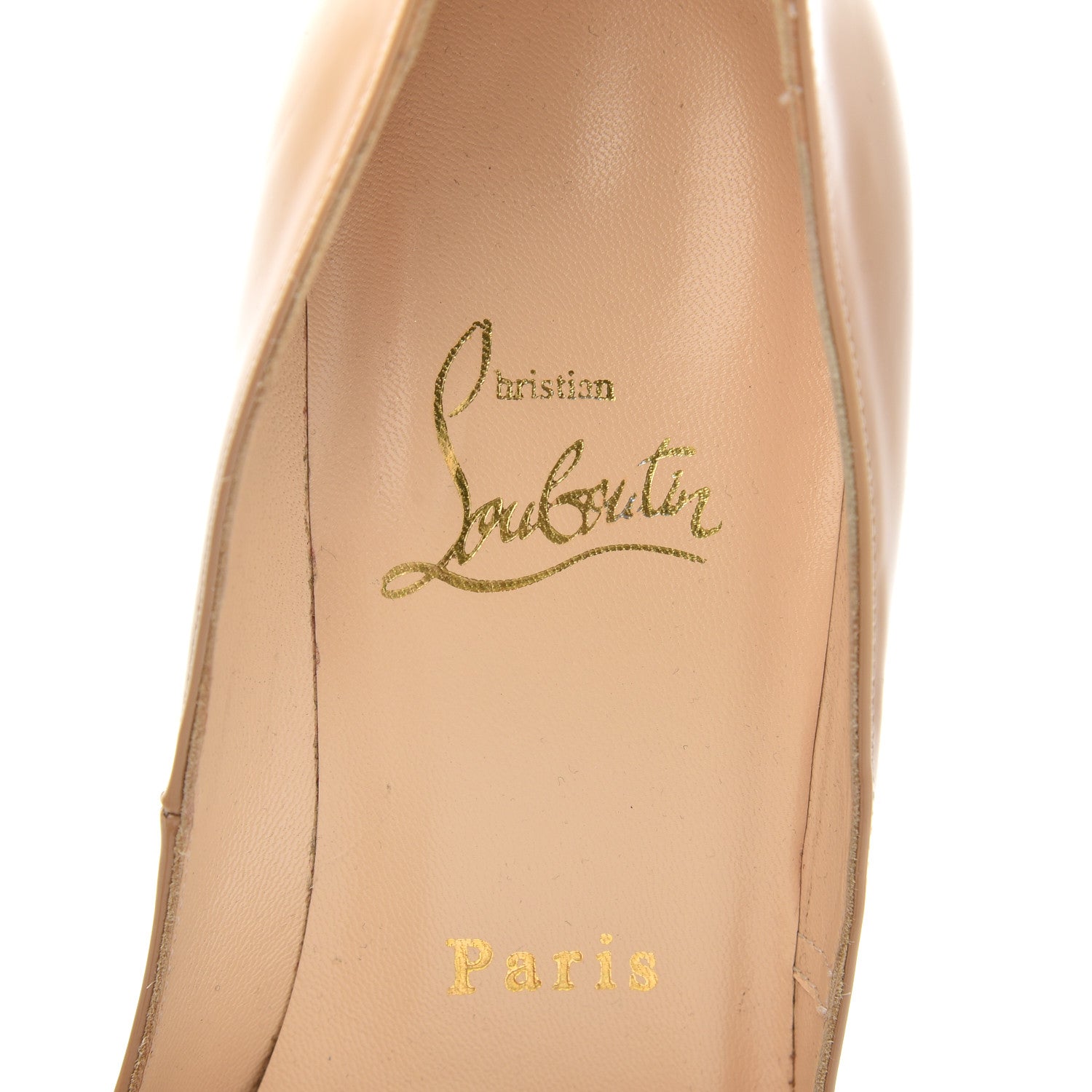 Christian Louboutin Patent Very Prive 120 Pumps 36 Nude 7 of 16