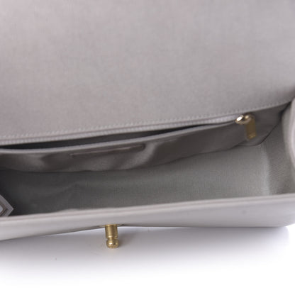 Chanel Caviar Quilted New Medium Boy Flap Grey 5 of 11