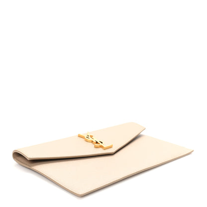 Saint Laurent Grain De Poudre Uptown Pouch Dark Beige 4 of 8
