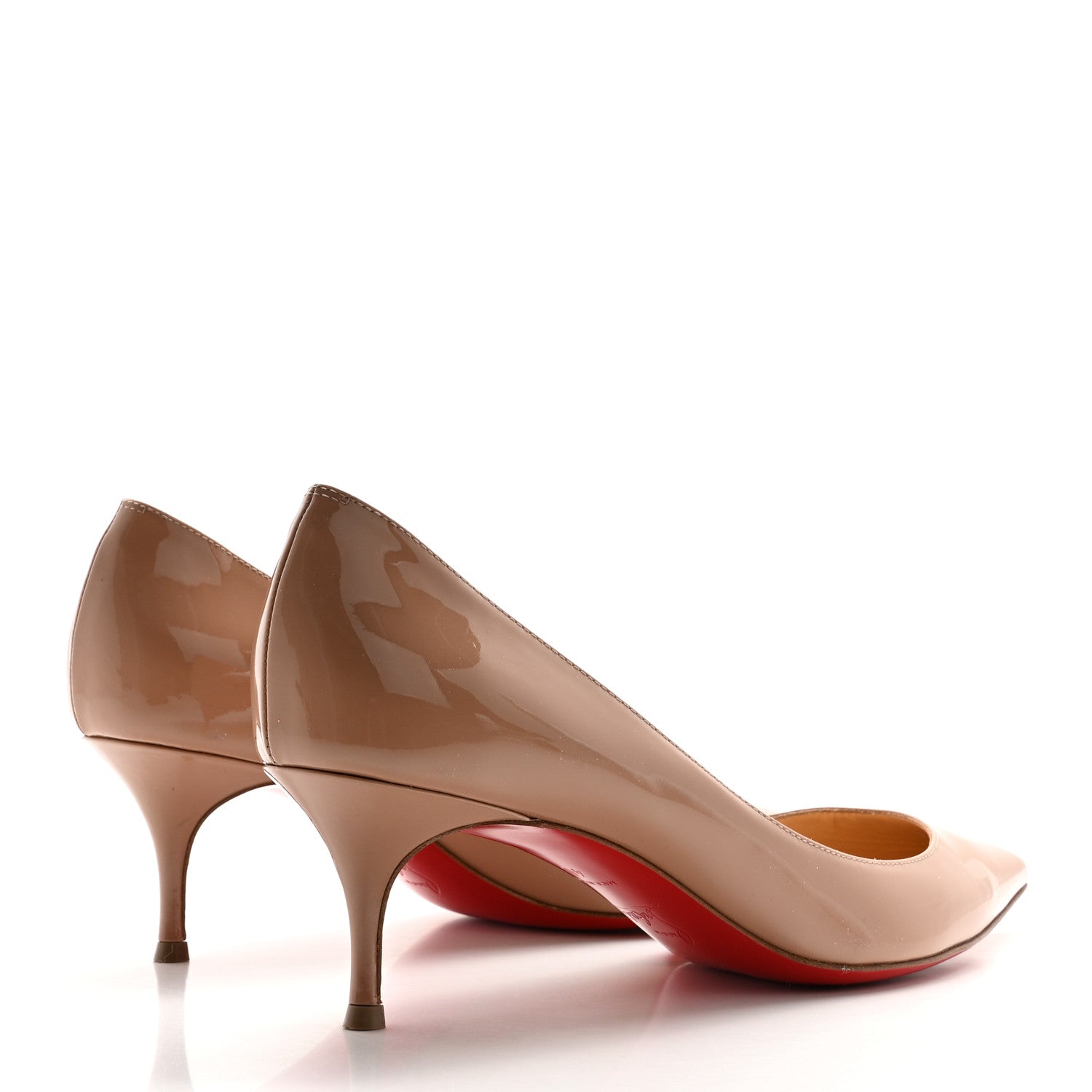 Christian Louboutin Patent Kate 55 Pumps 40 Nude 4 of 7