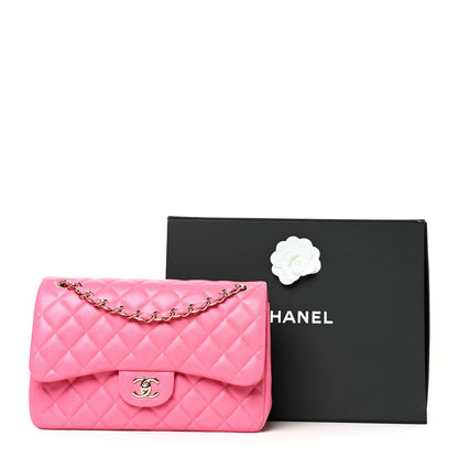 Chanel Caviar Quilted Jumbo Double Flap Pink 10 of 10