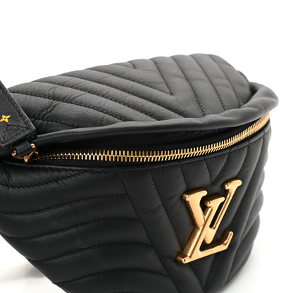 Louis Vuitton Calfskin Quilted New Wave Bumbag Black 10 of 11