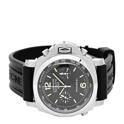 Panerai Stainless Steel Rubber 44mm Luminor Rattrapante 1950 Automatic Watch Black PAM00213 2 of 5