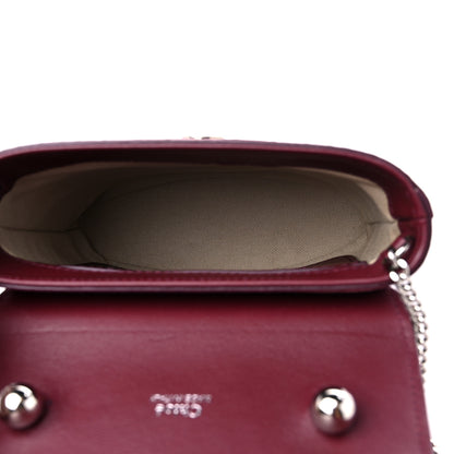 Chloe Calfskin Embossed Small Aby Lock Brown Purple 5 of 10