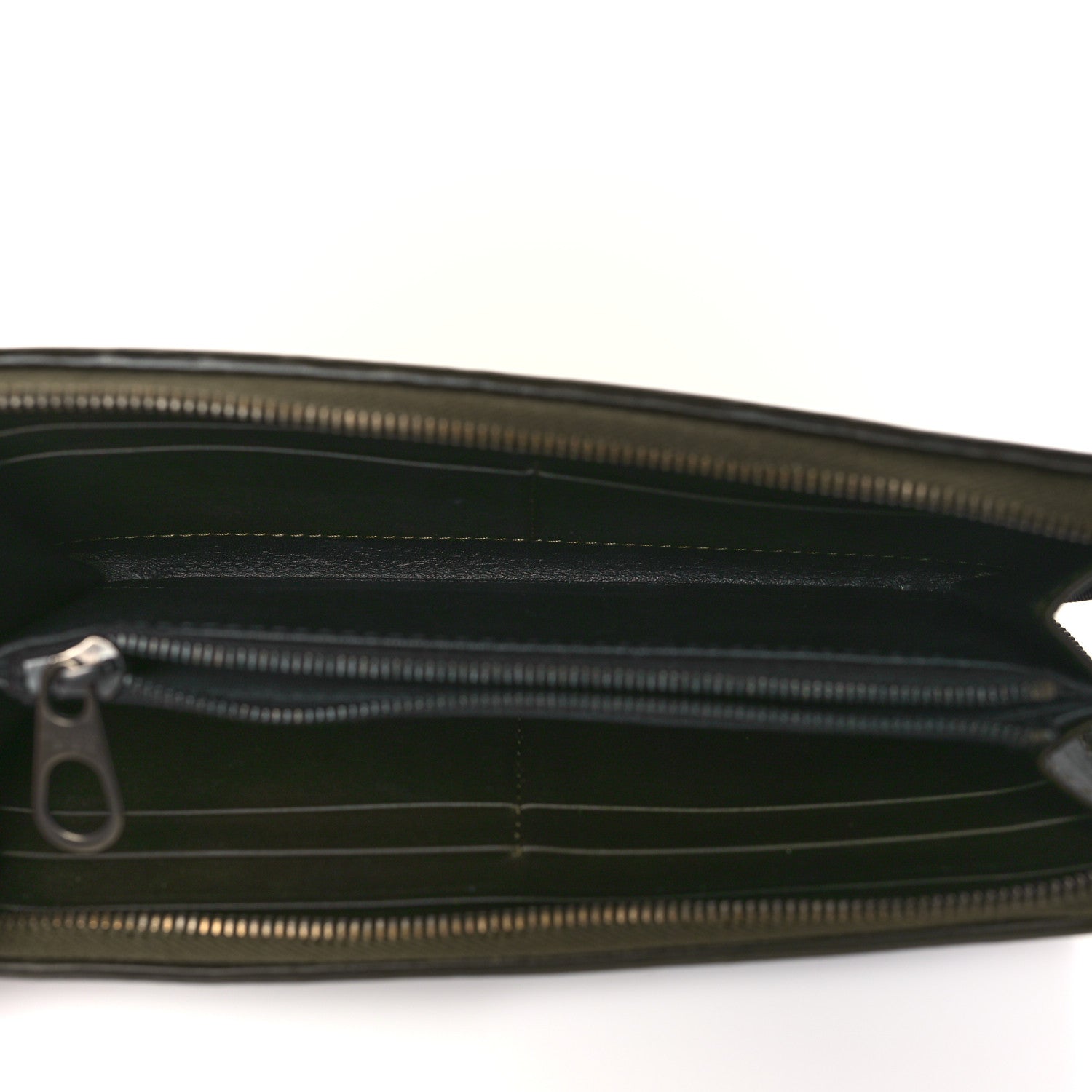 Bottega Veneta Nappa Intrecciato Zip Around Wallet Khaki 6 of 7