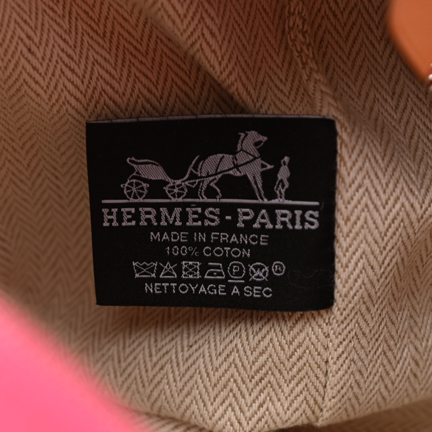 Hermes Canvas Large Bride-A-Brac Pouch Hibiscus 6 of 7