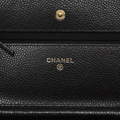 Chanel Caviar Quilted Wallet On Chain WOC Black 6 of 8