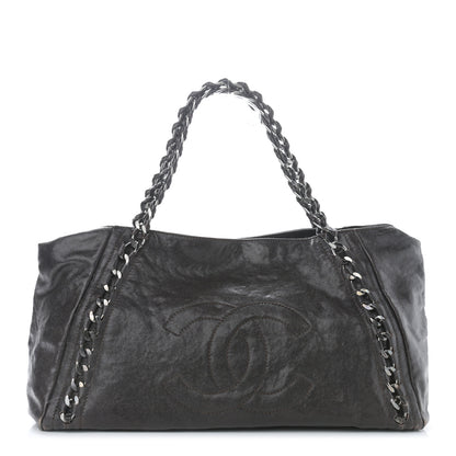 Chanel Glazed Caviar East West Modern Chain Tote Brown 1 of 11