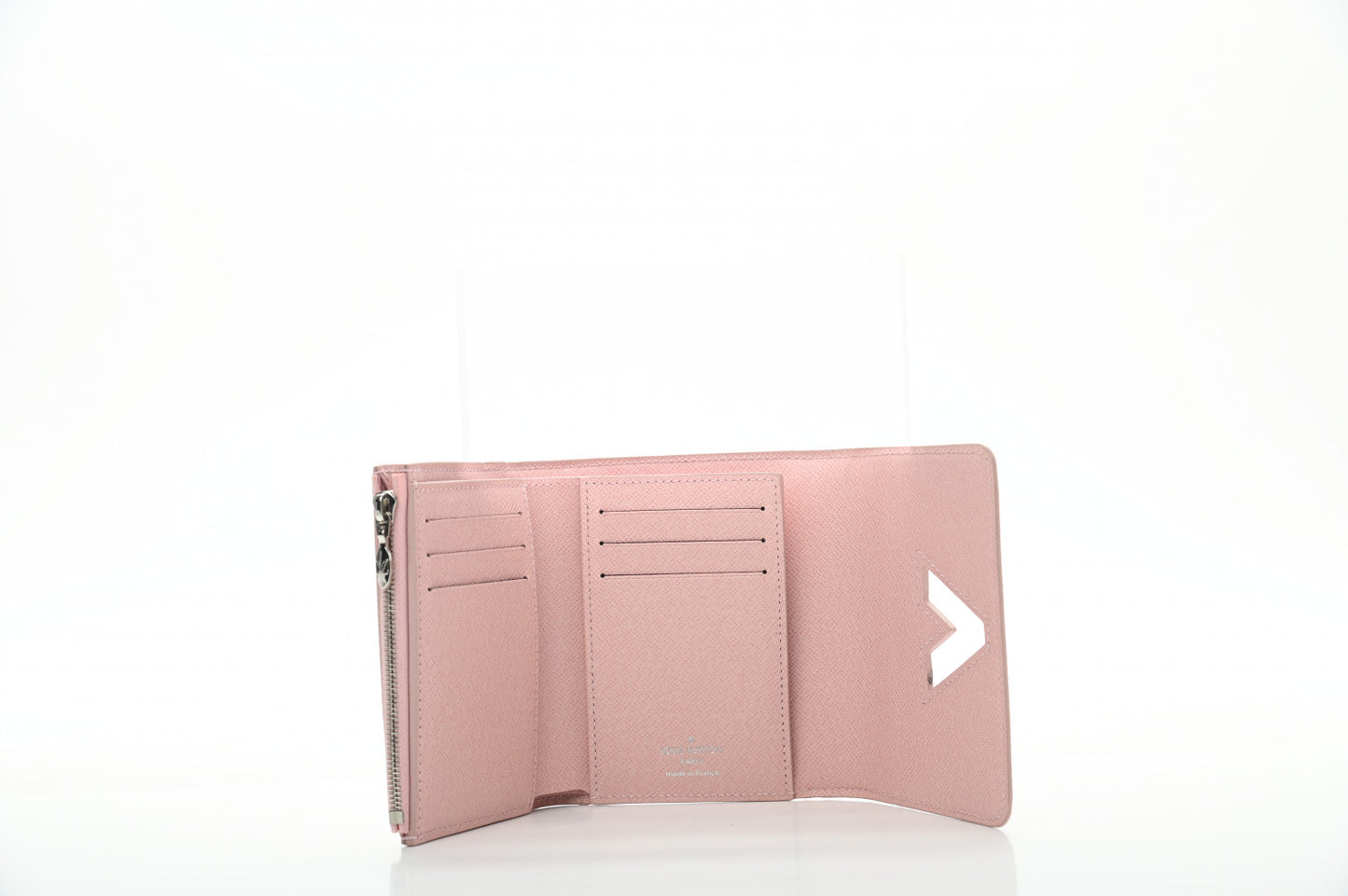 Epi Twist Compact Wallet Rose Ballerine