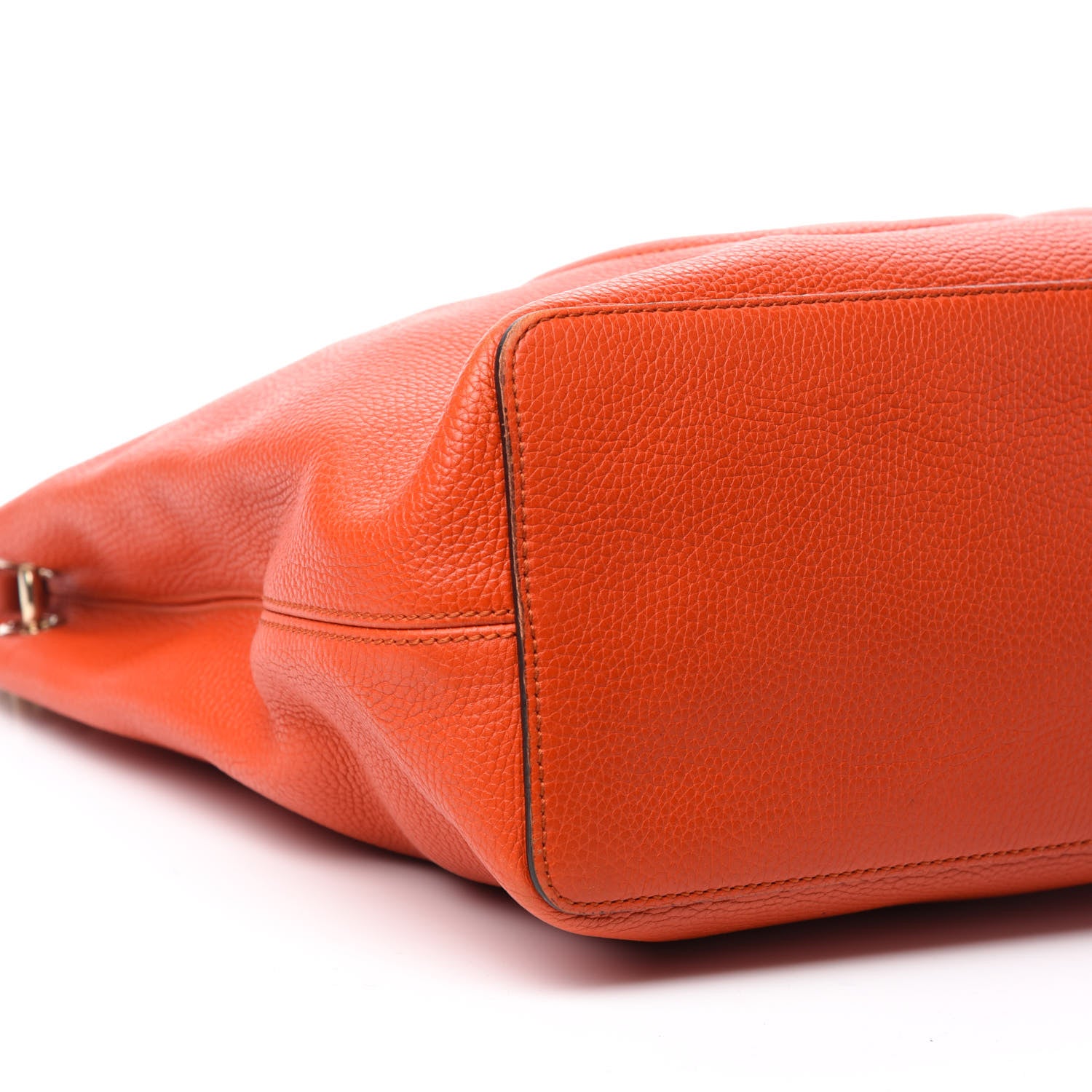 Gucci Pebbled Calfskin Large Soho Hobo Sun Orange 6 of 12
