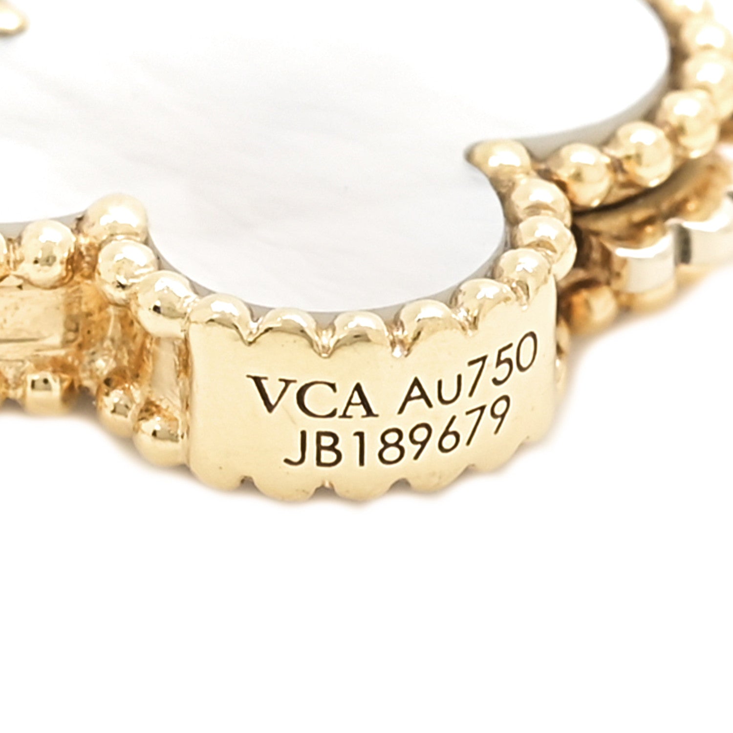 Van Cleef & Arpels 18K Yellow Gold Mother of Pearl 16 Motifs Magic Alhambra Necklace 4 of 4