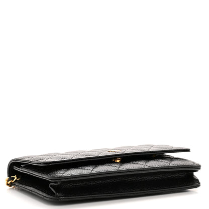 Chanel Caviar Quilted Wallet on Chain WOC Black 4 of 11