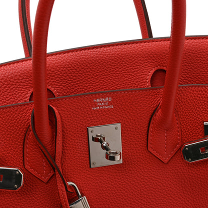 Hermes Togo Birkin 30 Rouge Pivoine 6 of 10