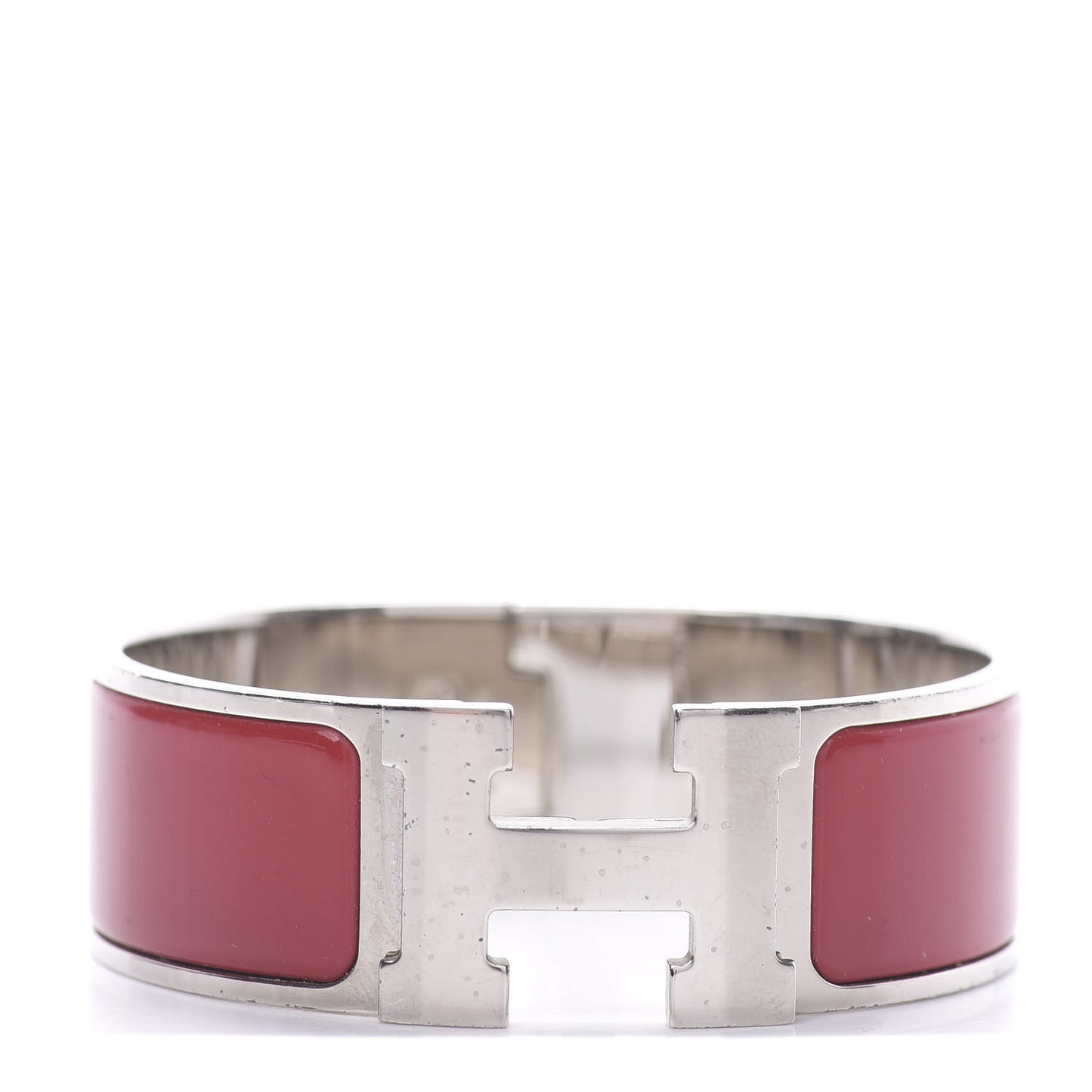 Enamel Wide Clic Clac H Bracelet PM Red