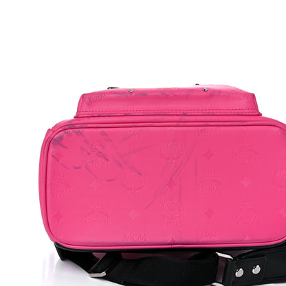 MCM Odeon Studded Small Backpack Beetroot Pink 16 of 20
