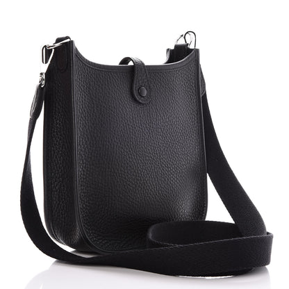 Hermes Taurillon Clemence Evelyne TPM Black 3 of 8