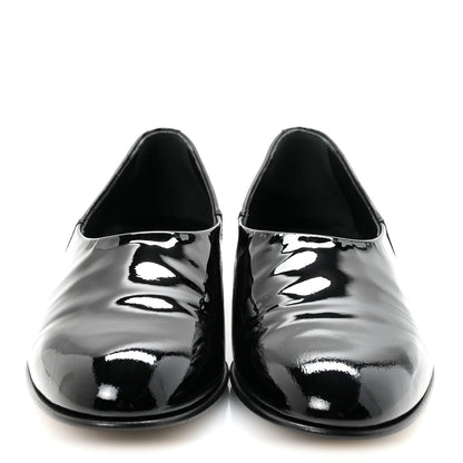 Chanel Patent Calfskin Moccasin Loafers 36 Black 3 of 9