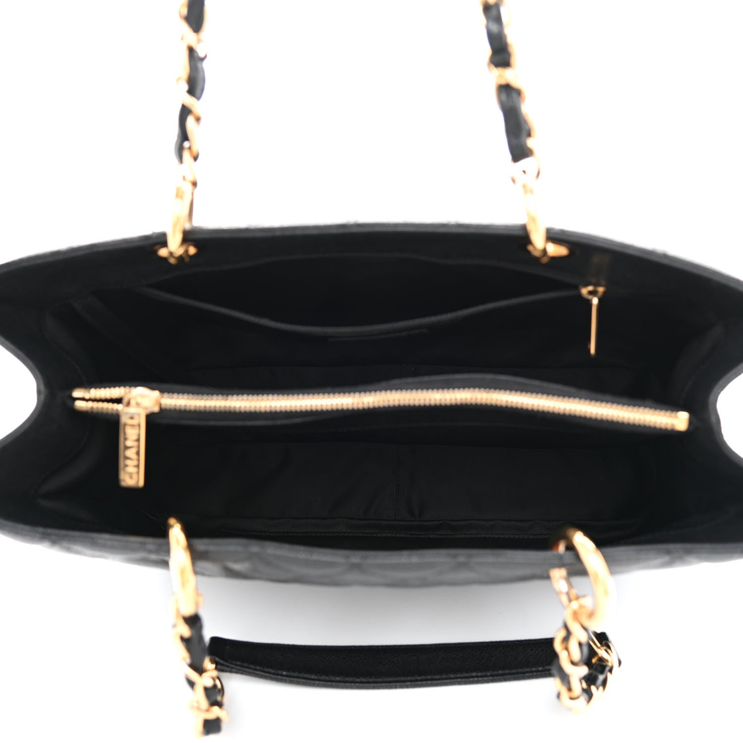 Chanel Caviar Quilted Grand Shopping Tote GST Black 5 of 11