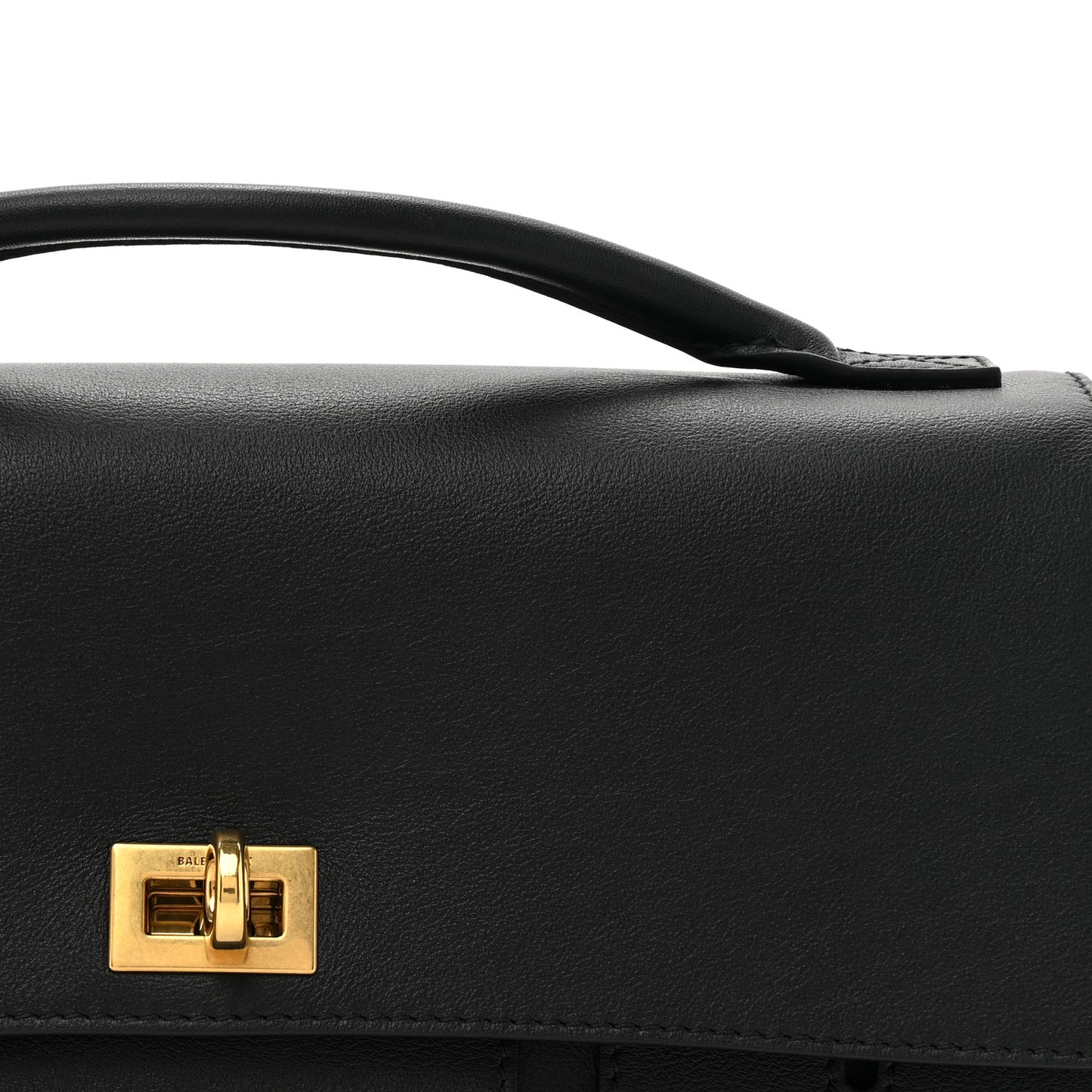 Smooth Calfskin Small Bel Air Clutch On Strap Black