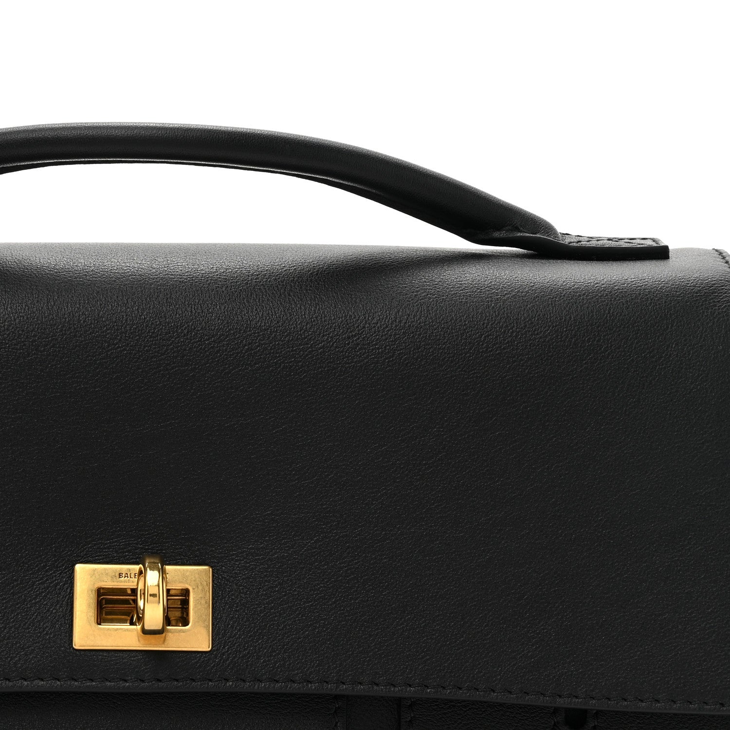 Balenciaga Smooth Calfskin Small Bel Air Clutch On Strap Black 8 of 10