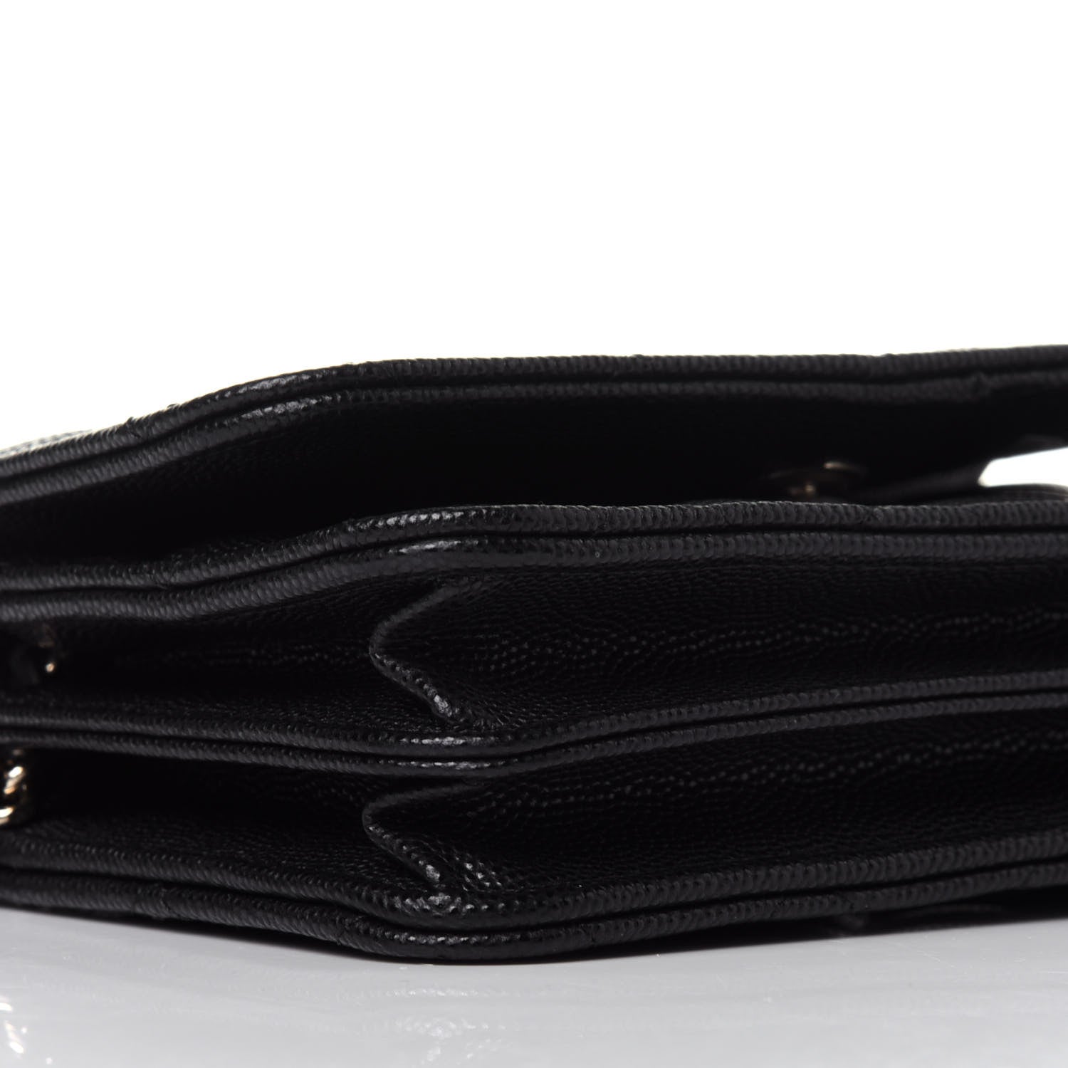 Chanel Caviar Quilted Mini Wallet On Chain WOC Black 8 of 11