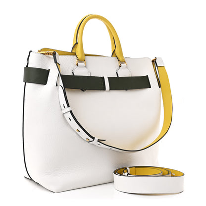 Burberry Soft Grain Calfskin Large Belt Bag Chalk White 3 of 11