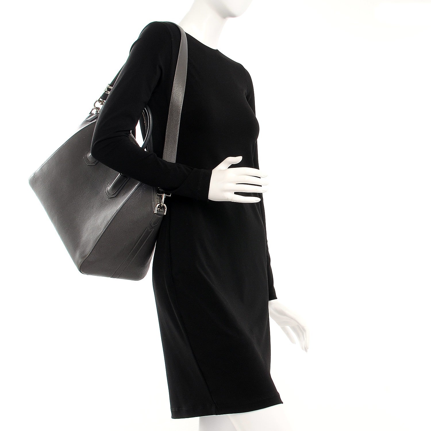 Givenchy Sugar Goatskin Medium Antigona Grey 2 of 28