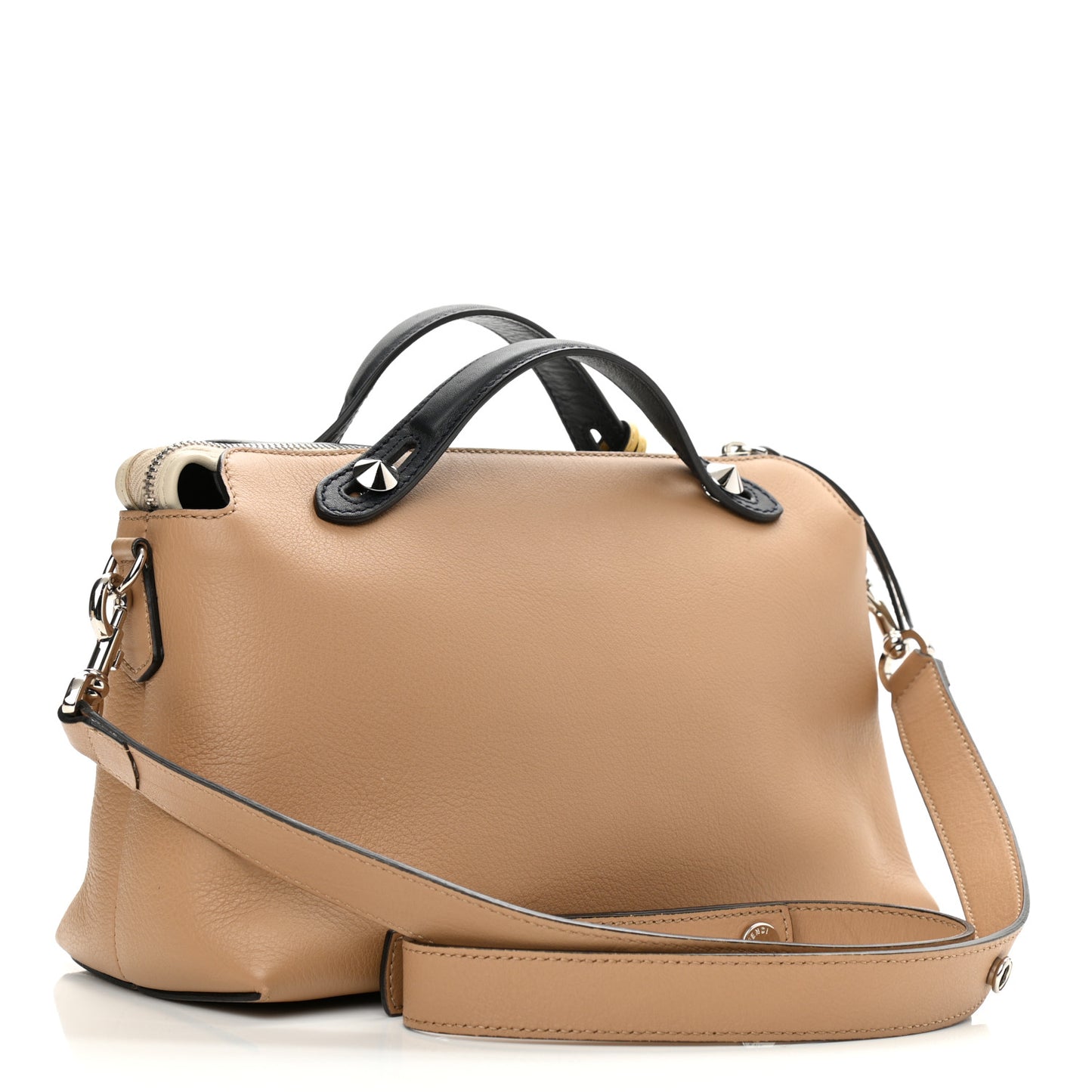 Vitello Dolce 4 Color Medium By The Way Boston Bag Sand Grano Multicolor
