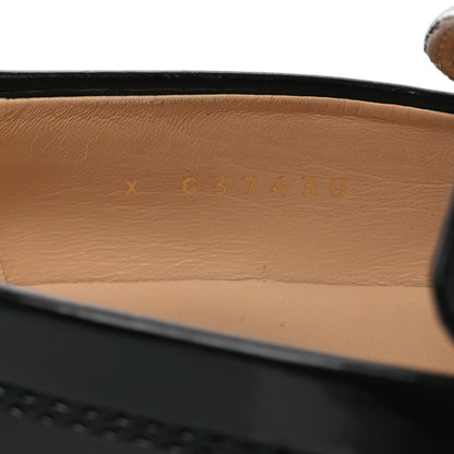 Chanel Patent Calfskin Logo Loafers 38.5 Black 10 of 11