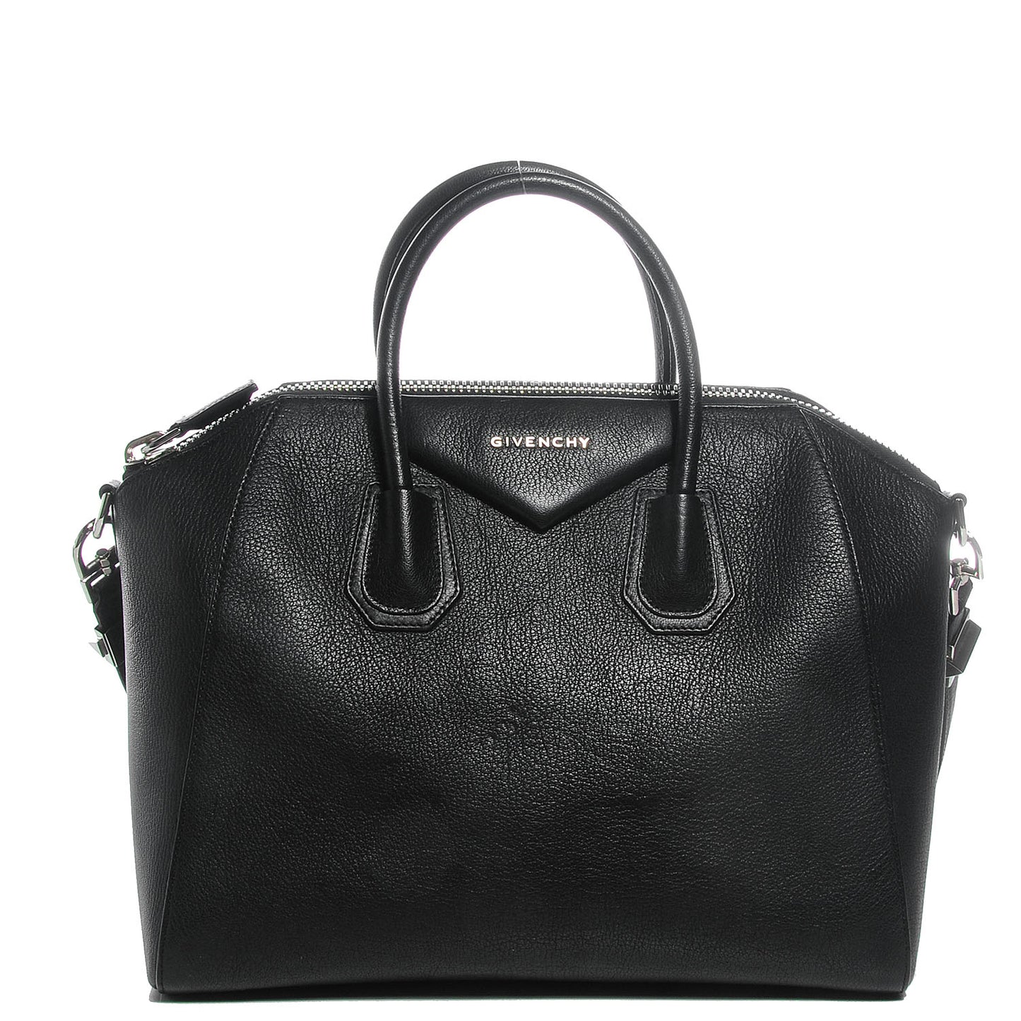 Sugar Goatskin Medium Antigona Black