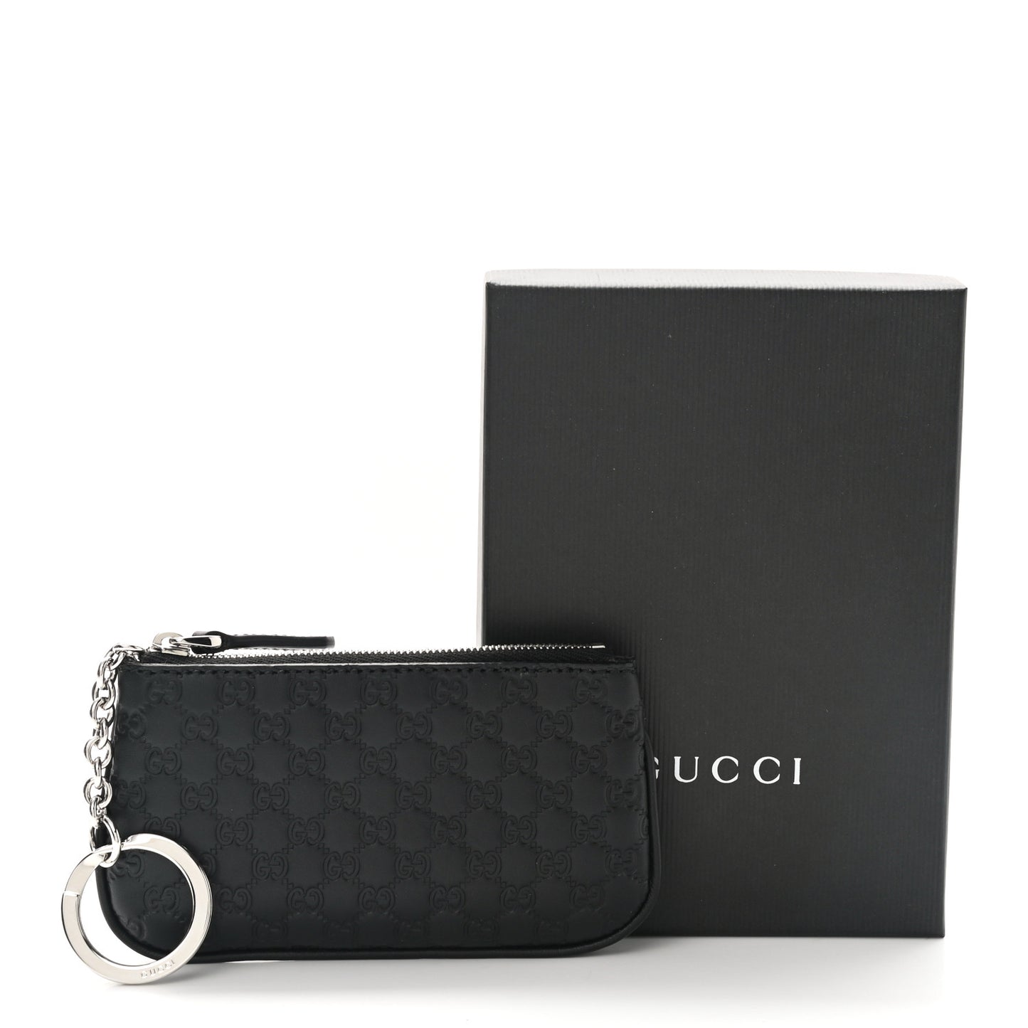 Microguccissima Key Ring Coin Case Black