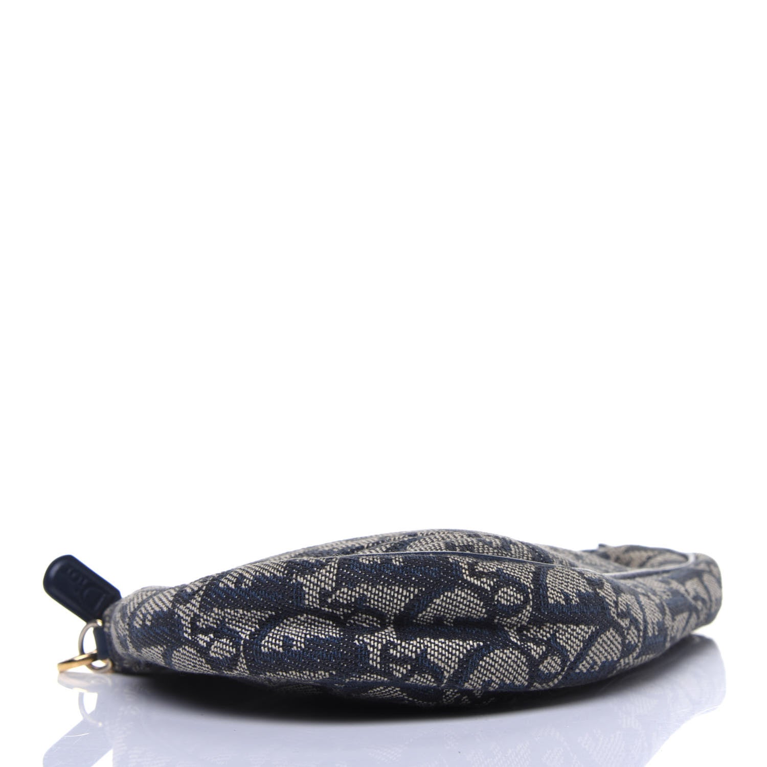 Christian Dior Monogram Mini Saddle Pochette Navy 4 of 13