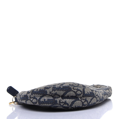 Christian Dior Monogram Mini Saddle Pochette Navy 4 of 13