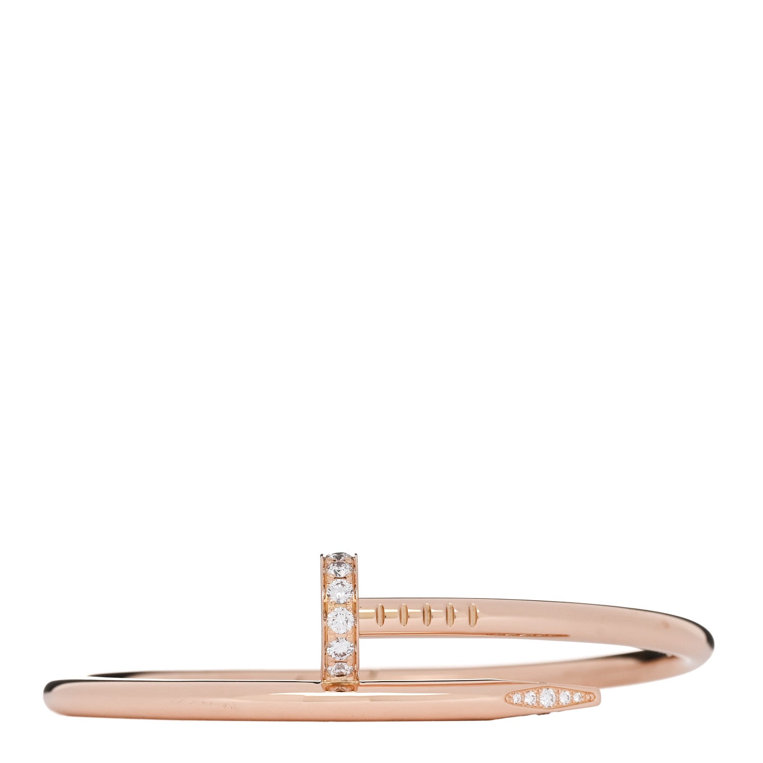 Cartier 18K Pink Gold Diamond Juste Un Clou Bracelet 15 1 of 4
