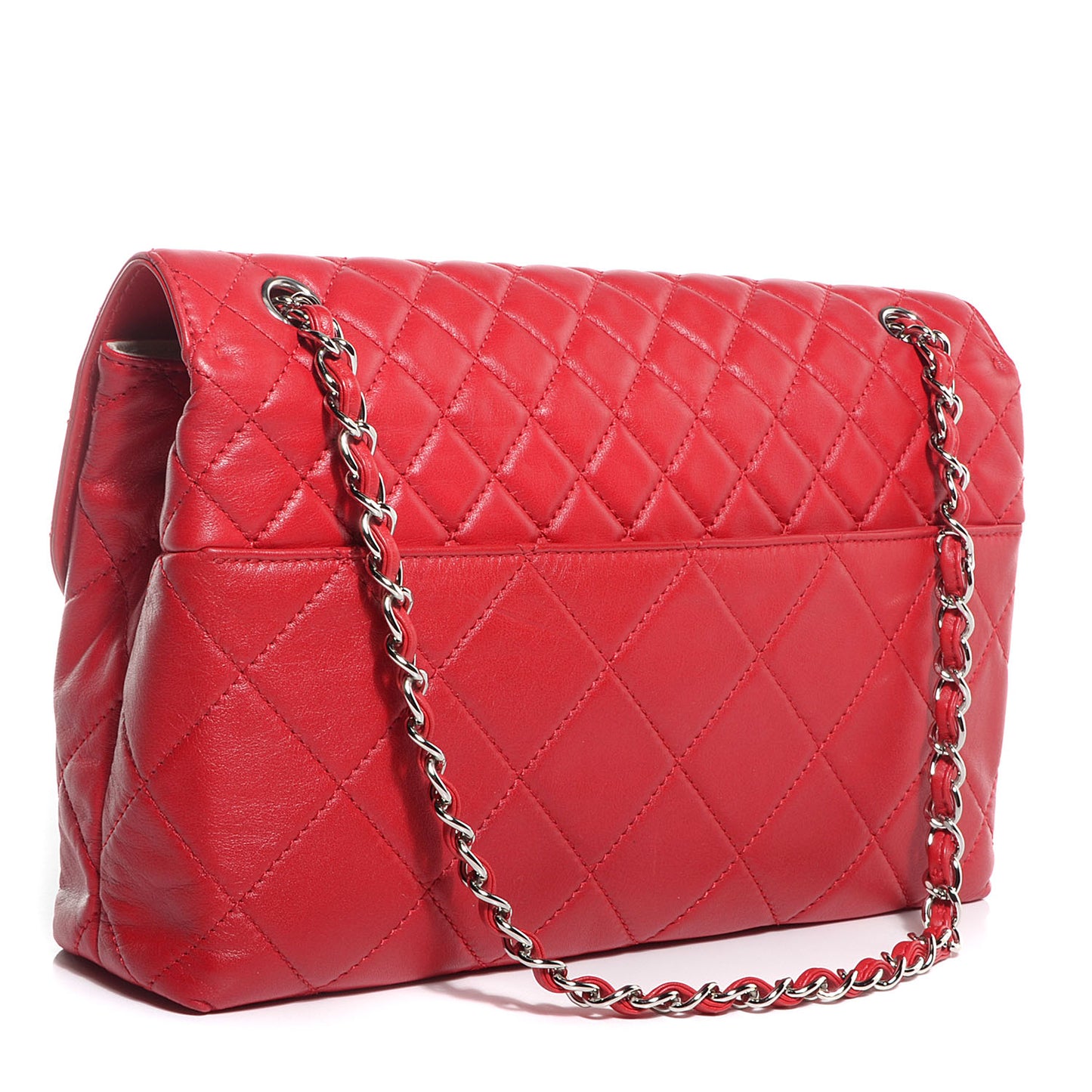 Calfskin Quilted In the Business Flap Red