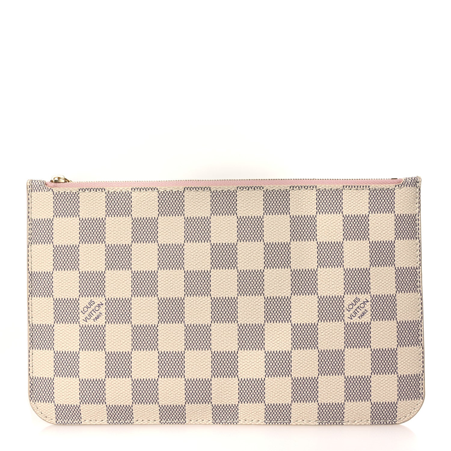 Louis Vuitton Damier Azur Neverfull MM GM Pochette Rose Ballerine 1 of 6