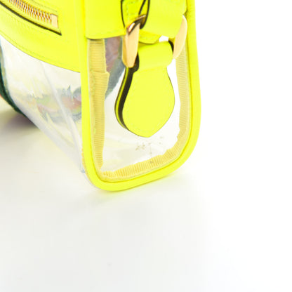 Gucci Vinyl Web Mini Ophidia Transparent Shoulder Bag Yellow Fluo 11 of 13