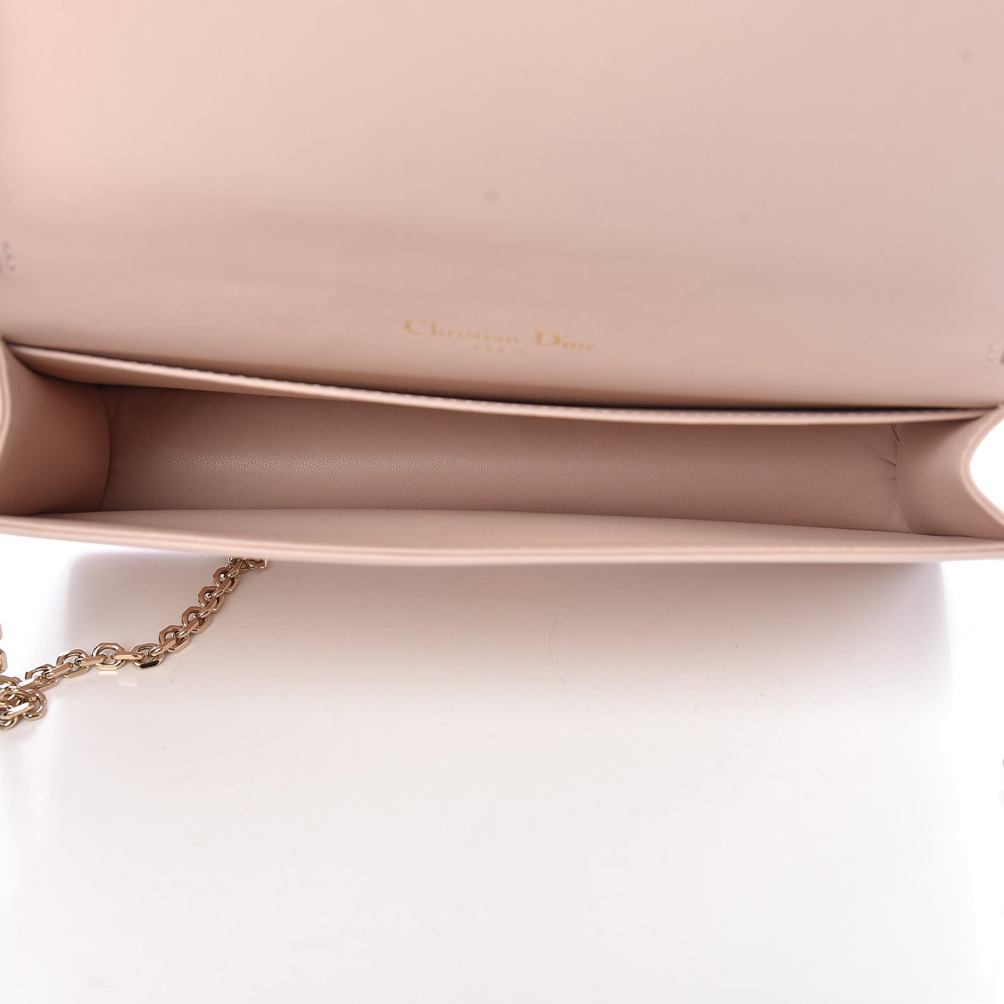Lambskin Cannage Lady Dior Convertible Clutch Pink