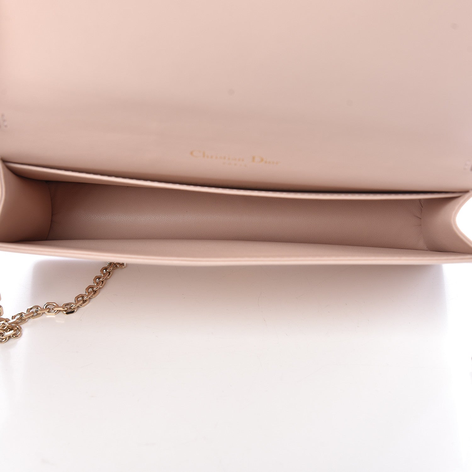 Christian Dior Lambskin Cannage Lady Dior Convertible Clutch Pink 5 of 17