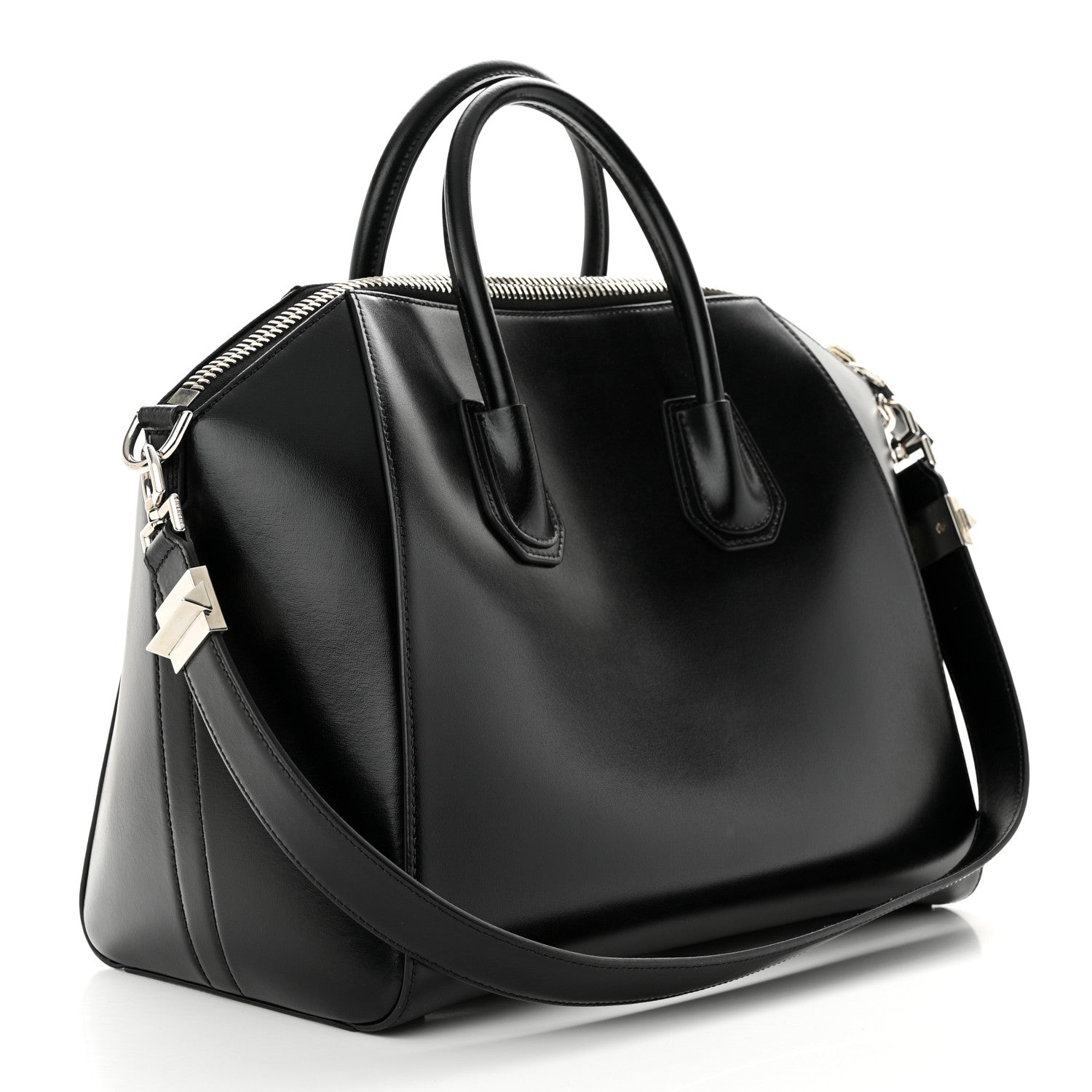 Givenchy Shiny Lord Calfskin Medium Antigona Black 3 of 10